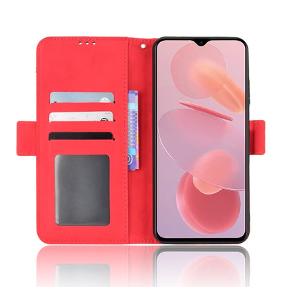 For Ulefone Note 12P Skin Feel Calf Pattern Leather Phone Case(Red) - Ulefone Cases by PMC Jewellery | Online Shopping South Africa | PMC Jewellery | Buy Now Pay Later Mobicred