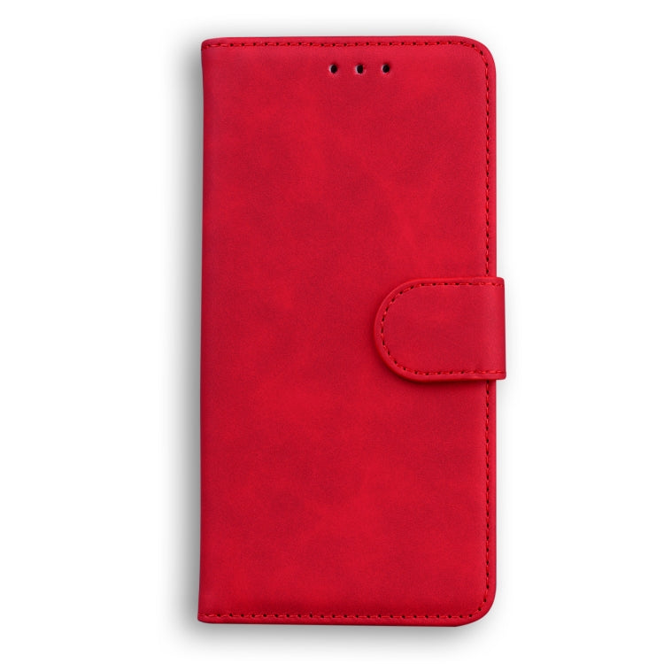 For Blackview A60 Skin Feel Pure Color Flip Leather Phone Case(Red) - More Brand by PMC Jewellery | Online Shopping South Africa | PMC Jewellery | Buy Now Pay Later Mobicred