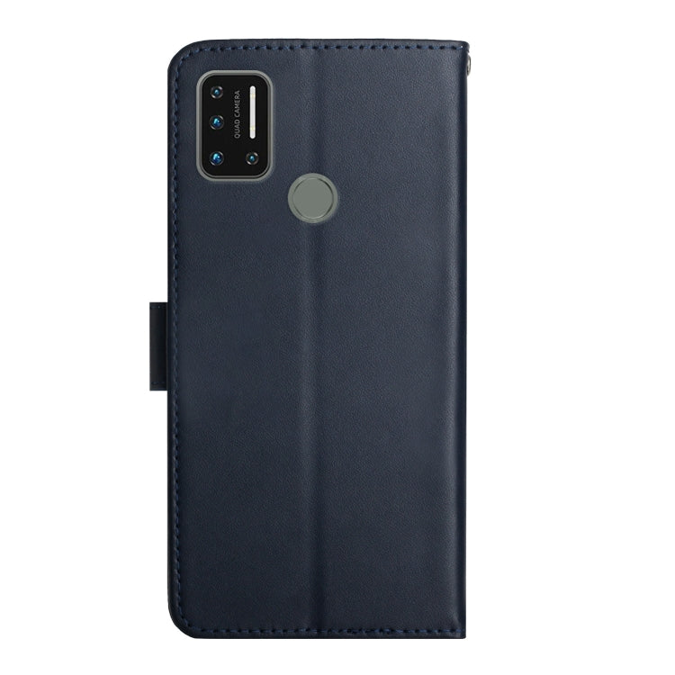 For UMIDIGI A7 Genuine Leather Fingerprint-proof Flip Phone Case(Blue) - More Brand by PMC TechLife | Online Shopping South Africa | PMC TechLife | Buy Now Pay Later Mobicred
