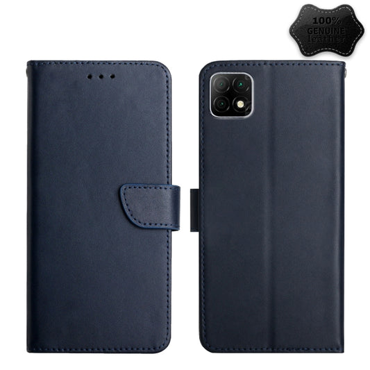 For Wiko T3 Genuine Leather Fingerprint-proof Flip Phone Case(Blue) - More Brand by PMC Jewellery | Online Shopping South Africa | PMC Jewellery | Buy Now Pay Later Mobicred