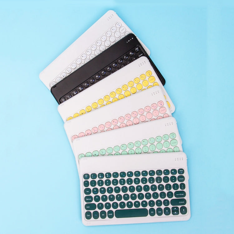 For Xiaomi Pad 6S Pro 12.4 2024 +X3 Candy Color Round Keys Bluetooth Keyboard Leather Case(Black + White) - Xiaomi Keyboard by PMC TechLife | Online Shopping South Africa | PMC TechLife | Buy Now Pay Later Mobicred