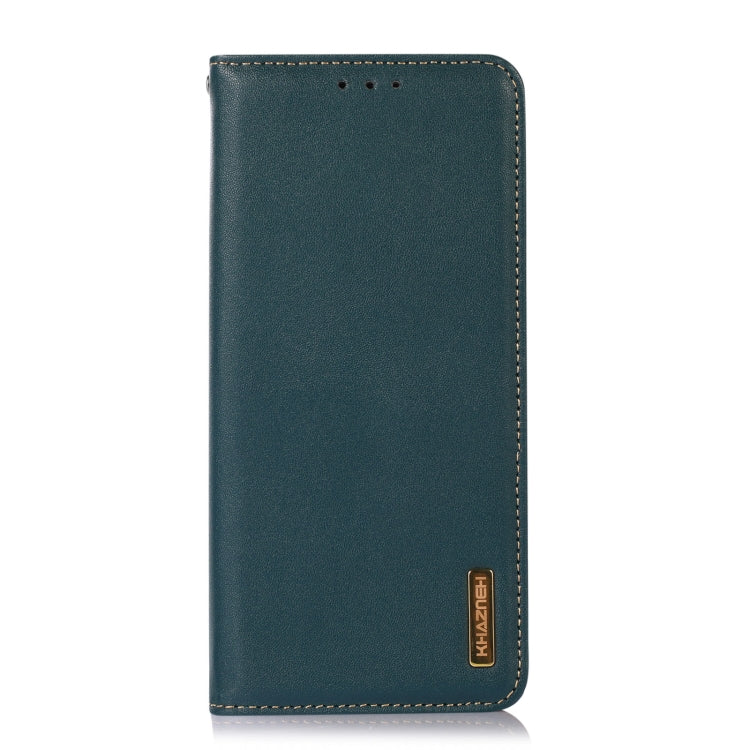 For Nokia C20 Plus KHAZNEH Nappa Top Layer Cowhide Leather Phone Case(Green) - Nokia Cases by PMC TechLife | Online Shopping South Africa | PMC TechLife | Buy Now Pay Later Mobicred