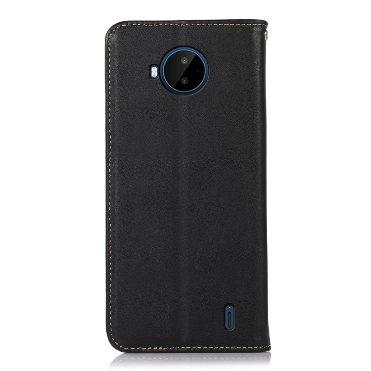 For Nokia C20 Plus KHAZNEH Nappa Top Layer Cowhide Leather Phone Case(Black) - Nokia Cases by PMC TechLife | Online Shopping South Africa | PMC TechLife | Buy Now Pay Later Mobicred