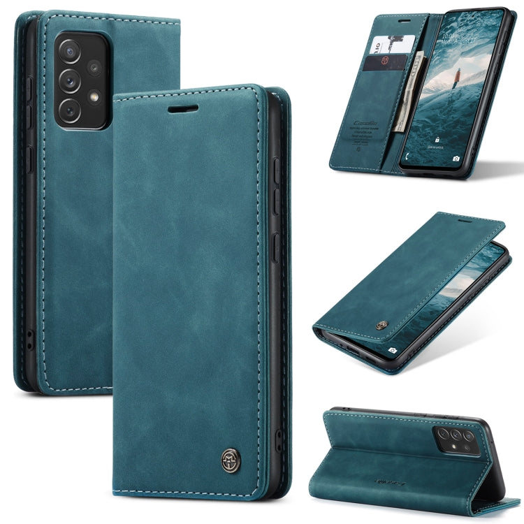 For Samsung Galaxy A73 5G CaseMe 013 Multifunctional Horizontal Flip Leather Phone Case(Blue) - Galaxy Phone Cases by CaseMe | Online Shopping South Africa | PMC Jewellery | Buy Now Pay Later Mobicred