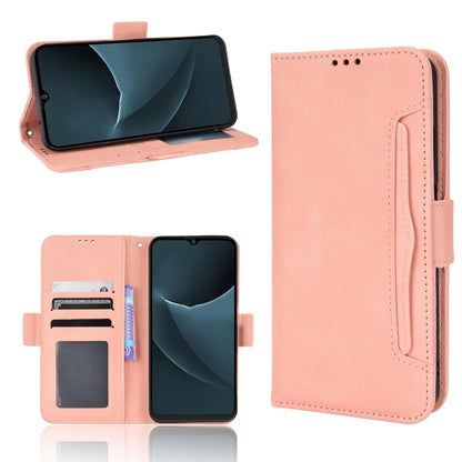 For Blackview A95 Skin Feel Calf Texture Card Slots Leather Phone Case(Pink) - More Brand by PMC Jewellery | Online Shopping South Africa | PMC Jewellery