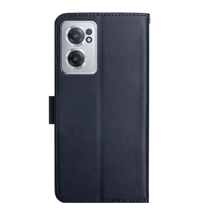 For OnePlus Nord CE 2 5G Genuine Leather Fingerprint-proof Horizontal Flip Phone Case(Blue) - OnePlus Cases by PMC TechLife | Online Shopping South Africa | PMC TechLife | Buy Now Pay Later Mobicred
