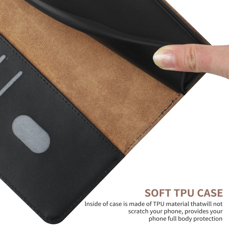 For Nokia X100 Genuine Leather Fingerprint-proof Horizontal Flip Phone Case(Black) - Nokia Cases by PMC TechLife | Online Shopping South Africa | PMC TechLife | Buy Now Pay Later Mobicred