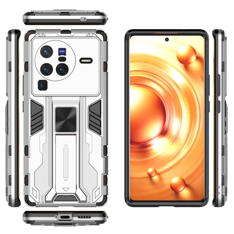 For vivo X80 Pro Supersonic PC + TPU Shock-proof Phone Case(Silver) - vivo Cases by PMC Jewellery | Online Shopping South Africa | PMC Jewellery | Buy Now Pay Later Mobicred