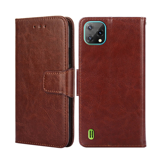 For Blackview A55 Crystal Texture Leather Phone Case(Brown) - More Brand by PMC Jewellery | Online Shopping South Africa | PMC Jewellery