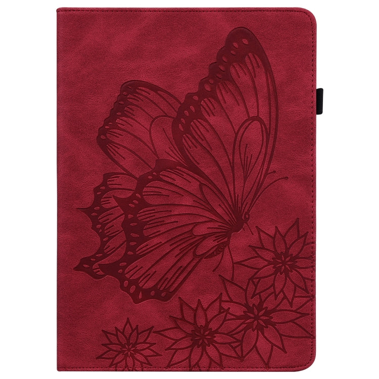 For Huawei MediaPad T5 Big Butterfly Embossed Leather Tablet Case(Red) - free shipping - PMC TechLife - Order now!