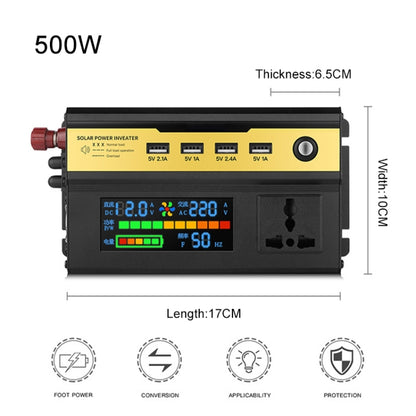 8896 500W Car Smart Multi-functional Digital Display Inverter, Specification:12V - Modified Square Wave by PMC Jewellery | Online Shopping South Africa | PMC Jewellery | Buy Now Pay Later Mobicred