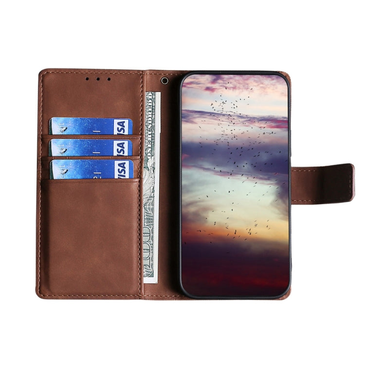 For Doogee X96 Pro Skin Feel Crocodile Magnetic Clasp Leather Phone Case(Brown) - Doogee Cases by PMC Jewellery | Online Shopping South Africa | PMC Jewellery | Buy Now Pay Later Mobicred
