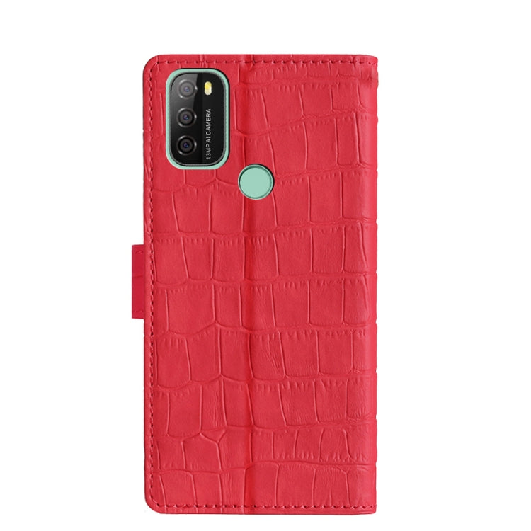 For Blackview A70 Skin Feel Crocodile Magnetic Clasp Leather Phone Case(Red) - More Brand by PMC Jewellery | Online Shopping South Africa | PMC Jewellery | Buy Now Pay Later Mobicred