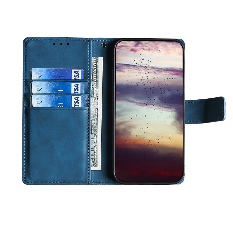 For Blackview A70 Skin Feel Crocodile Magnetic Clasp Leather Phone Case(Blue) - More Brand by PMC Jewellery | Online Shopping South Africa | PMC Jewellery | Buy Now Pay Later Mobicred