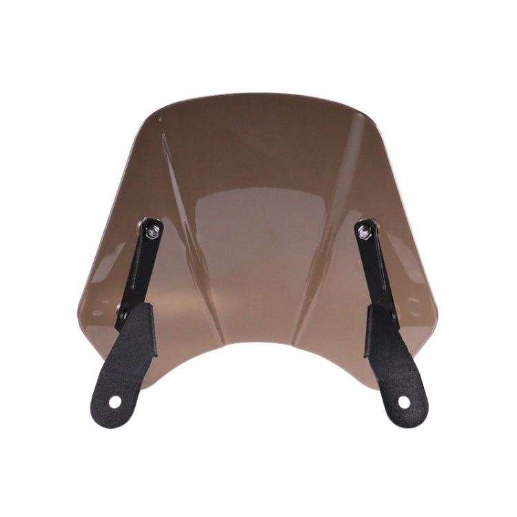 HP-DF016-B Motorcycle Front Windshield for Benelli Leoncino Trail 250(Smoked) - Others by PMC Jewellery | Online Shopping South Africa | PMC Jewellery | Buy Now Pay Later Mobicred