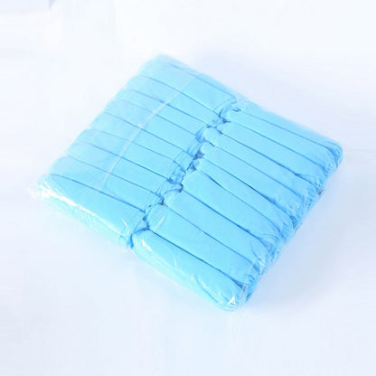 100 PCS 400g Disposable Shoe Covers For Kids Indoor Cleaning Floor Thicken Non-Woven Fabric Overshoes(Baby Blue) - Rainshoes & Shoe Covers by PMC Jewellery | Online Shopping South Africa | PMC Jewellery