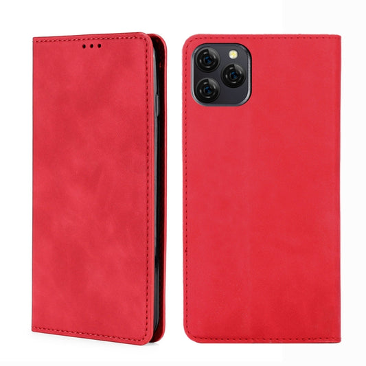 For Blackview A95 Skin Feel Magnetic Horizontal Flip Leather Phone Case(Red) - More Brand by PMC Jewellery | Online Shopping South Africa | PMC Jewellery | Buy Now Pay Later Mobicred