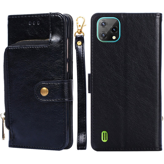 For Blackview A55 Zipper Bag Leather Phone Case(Black) - More Brand by PMC Jewellery | Online Shopping South Africa | PMC Jewellery