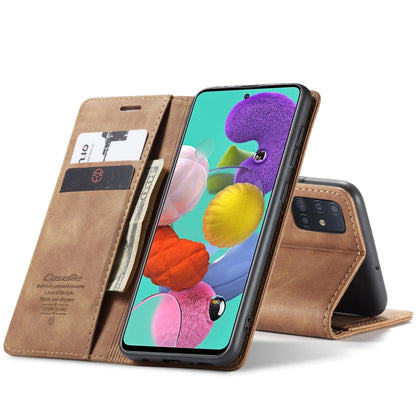 For Galaxy A51 CaseMe Multifunctional Horizontal Flip Leather Case, with Card Slot & Holder & Wallet(Brown) - Galaxy Phone Cases by CaseMe | Online Shopping South Africa | PMC Jewellery | Buy Now Pay Later Mobicred