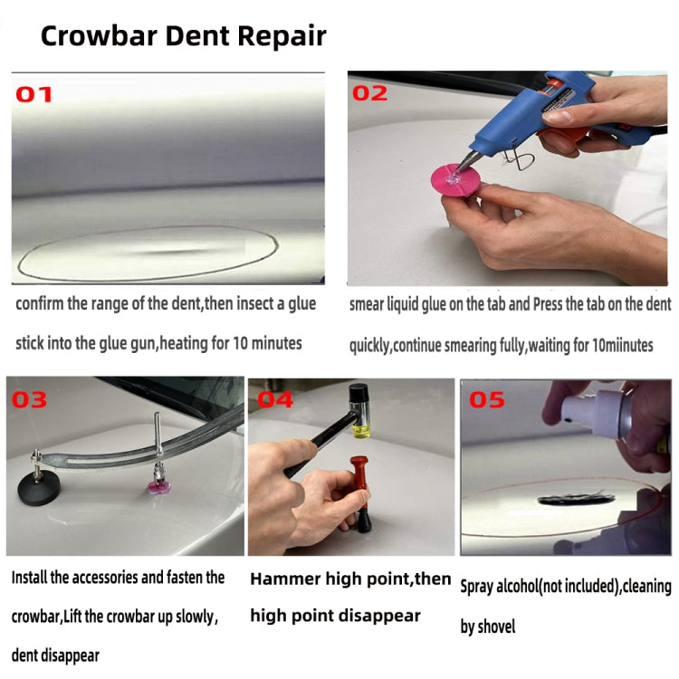 N10 117 in 1 Car Paintless Dent Removal Fender Damage Repair Puller Lifter, Plug Type:EU Plug - Sheet Metal Tools by PMC TechLife | Online Shopping South Africa | PMC TechLife | Buy Now Pay Later Mobicred