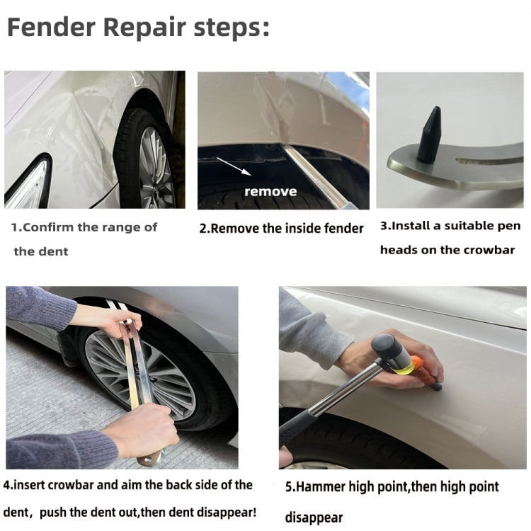N10 117 in 1 Car Paintless Dent Removal Fender Damage Repair Puller Lifter, Plug Type:UK Plug - Sheet Metal Tools by PMC TechLife | Online Shopping South Africa | PMC TechLife | Buy Now Pay Later Mobicred