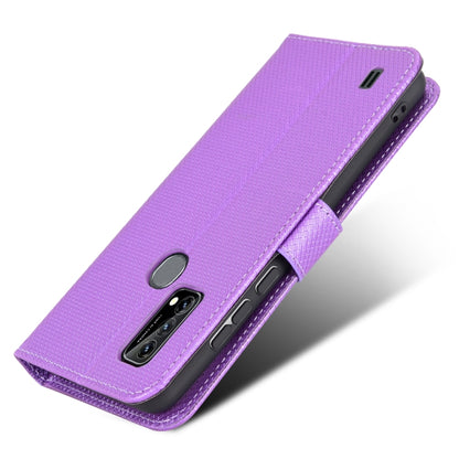 For Blackview A50 Diamond Texture Leather Phone Case(Purple) - More Brand by PMC Jewellery | Online Shopping South Africa | PMC Jewellery | Buy Now Pay Later Mobicred