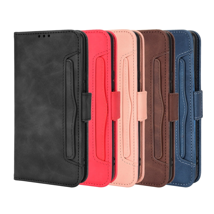 For Blackview A50 Skin Feel Calf Pattern Leather Phone Case(Brown) - More Brand by PMC TechLife | Online Shopping South Africa | PMC TechLife | Buy Now Pay Later Mobicred