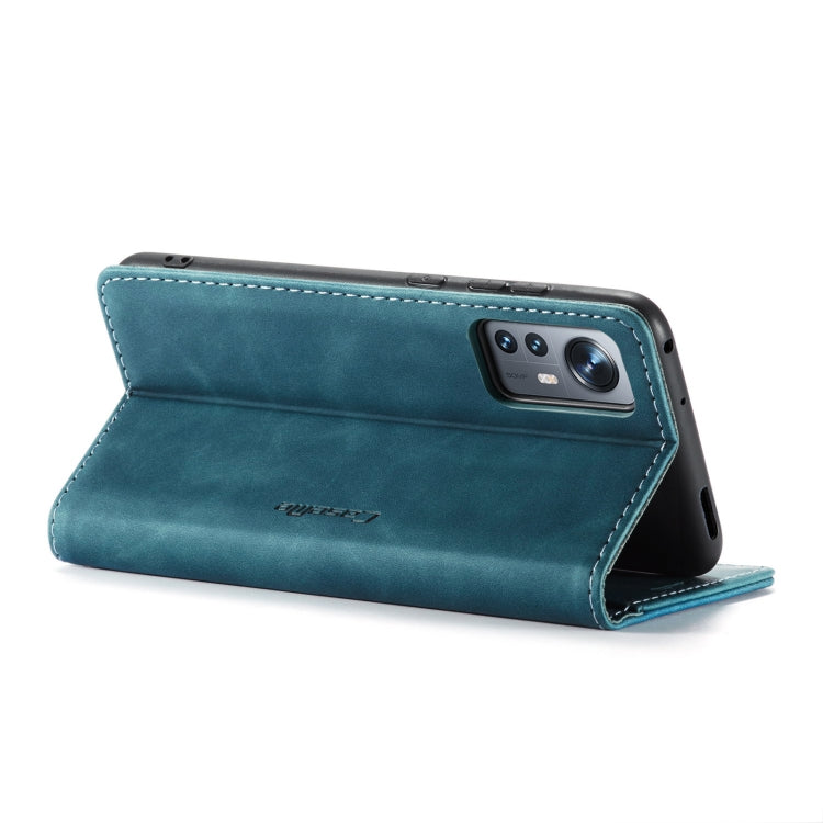 For Xiaomi 12/12X CaseMe 013 Multifunctional Horizontal Flip Leather Phone Case(Blue) - Xiaomi Cases by CaseMe | Online Shopping South Africa | PMC Jewellery | Buy Now Pay Later Mobicred