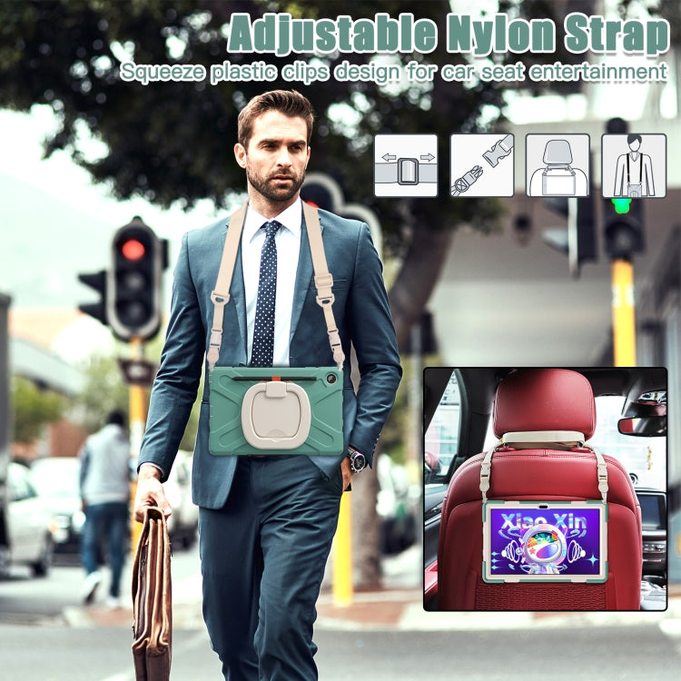 For Lenovo Tab M10 Plus 10.6 3rd Gen 2022 Silicone + PC Protective Tablet Case(Emerald Green) - Lenovo by PMC TechLife | Online Shopping South Africa | PMC TechLife | Buy Now Pay Later Mobicred