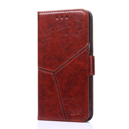 For Doogee X96 Pro Geometric Stitching Horizontal Flip Leather Phone Case(Dark Brown) - Doogee Cases by PMC Jewellery | Online Shopping South Africa | PMC Jewellery | Buy Now Pay Later Mobicred