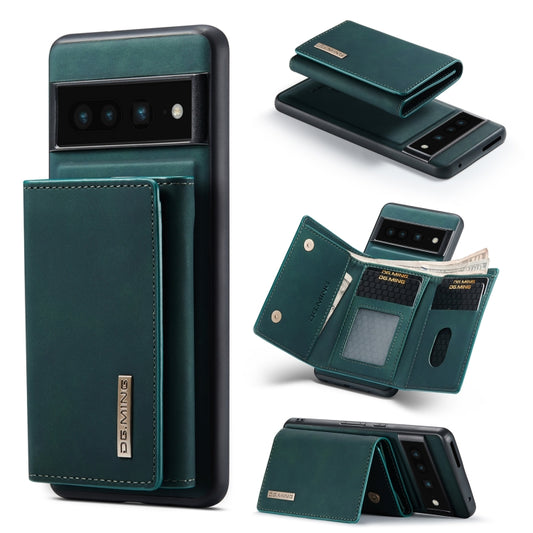 For Google Pixel 7 Pro 5G DG.MING M1 Series 3-Fold Multi Card Wallet + Magnetic Phone Case(Green) - Google Cases by DG.MING | Online Shopping South Africa | PMC Jewellery | Buy Now Pay Later Mobicred