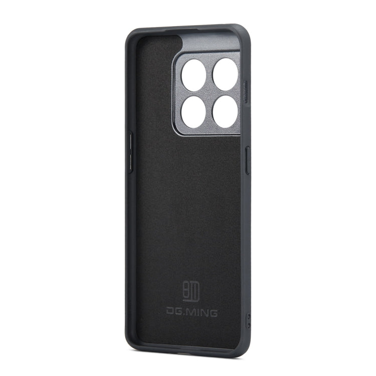 For OnePlus 10 Pro DG.MING M1 Series 3-Fold Multi Card Wallet + Magnetic Phone Case(Brown) - OnePlus Cases by DG.MING | Online Shopping South Africa | PMC TechLife | Buy Now Pay Later Mobicred