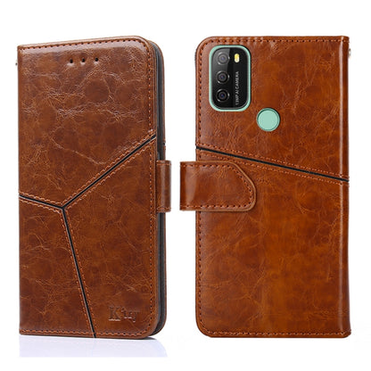 For Blackview A70 Geometric Stitching Horizontal Flip Leather Phone Case(Light Brown) - More Brand by PMC Jewellery | Online Shopping South Africa | PMC Jewellery | Buy Now Pay Later Mobicred