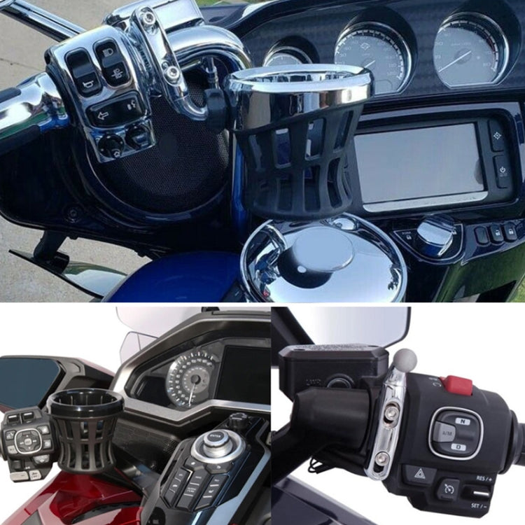 Motorcycle Drinking Holder Cup for Honda GL1800(Black) - Holder by PMC TechLife | Online Shopping South Africa | PMC TechLife | Buy Now Pay Later Mobicred