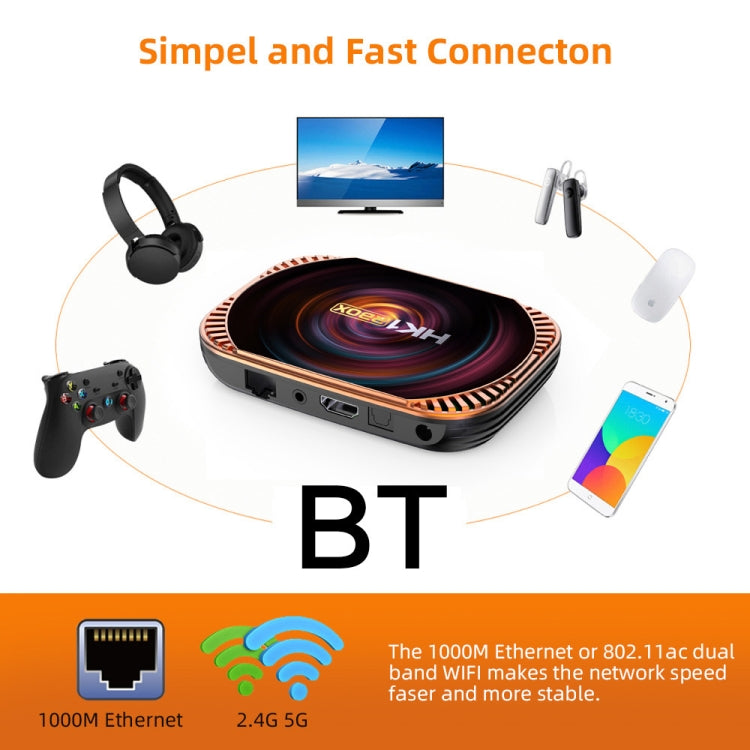 MECOOL HK1RBOX X4 4K TV Box, Android 11 Amlogic S905X4 CPU with RC 4GB+64GB(AU Plug) - Amlogic S905 by MECOOL | Online Shopping South Africa | PMC Jewellery | Buy Now Pay Later Mobicred