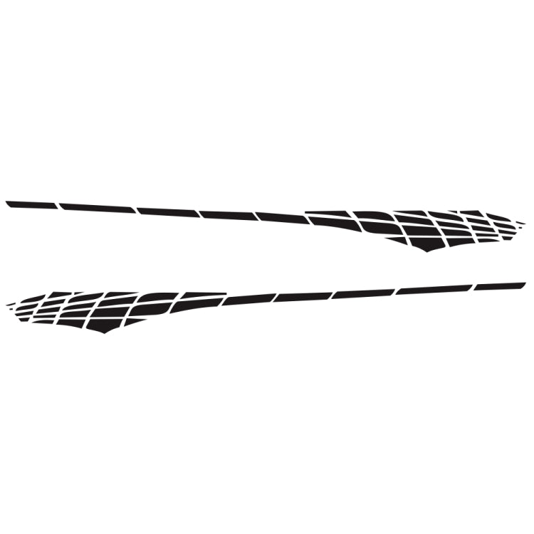2 PCS/Set D-501 Plaid Pattern Car Modified Decorative Sticker(Black) - Decorative Sticker by PMC TechLife | Online Shopping South Africa | PMC TechLife | Buy Now Pay Later Mobicred