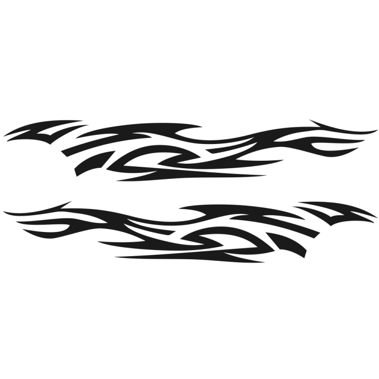 2 PCS/Set D-521 Fire Totem Pattern Car Modified Decorative Sticker(Black) - Decorative Sticker by PMC TechLife | Online Shopping South Africa | PMC TechLife | Buy Now Pay Later Mobicred