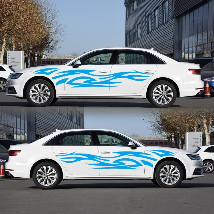 2 PCS/Set D-521 Fire Totem Pattern Car Modified Decorative Sticker(Blue) - Decorative Sticker by PMC TechLife | Online Shopping South Africa | PMC TechLife | Buy Now Pay Later Mobicred