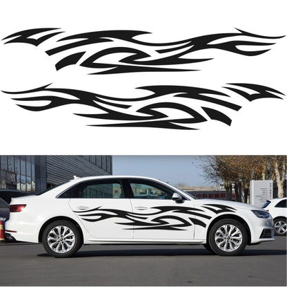2 PCS/Set D-521 Fire Totem Pattern Car Modified Decorative Sticker(Black) - Decorative Sticker by PMC Jewellery | Online Shopping South Africa | PMC Jewellery | Buy Now Pay Later Mobicred