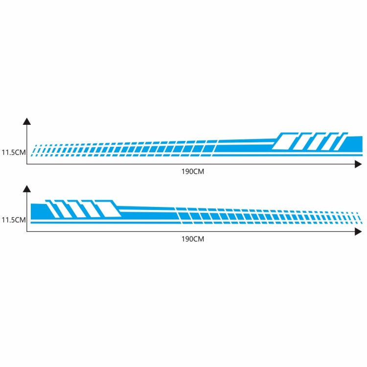 2 PCS/Set D-707 Striped Totem Pattern Car Modified Decorative Sticker(Blue) - Decorative Sticker by PMC TechLife | Online Shopping South Africa | PMC TechLife | Buy Now Pay Later Mobicred