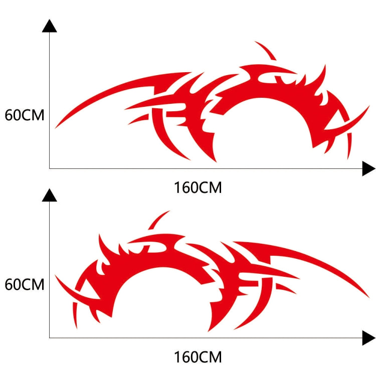 2 PCS/Set D-719 Flame Hot Wheel Pattern Car Modified Decorative Sticker(Red) - Decorative Sticker by PMC Jewellery | Online Shopping South Africa | PMC Jewellery | Buy Now Pay Later Mobicred