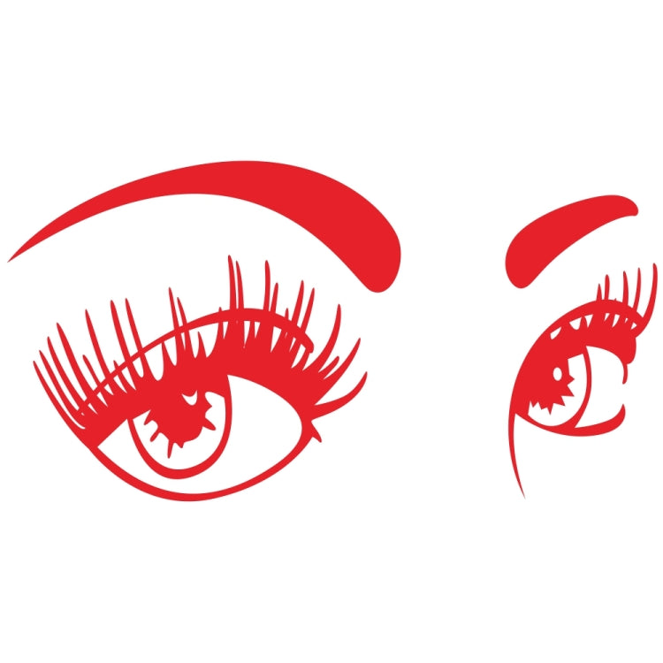 D-821 Beauty Eyes Pattern Car Modified Decorative Sticker(Red) - Decorative Sticker by PMC TechLife | Online Shopping South Africa | PMC TechLife | Buy Now Pay Later Mobicred