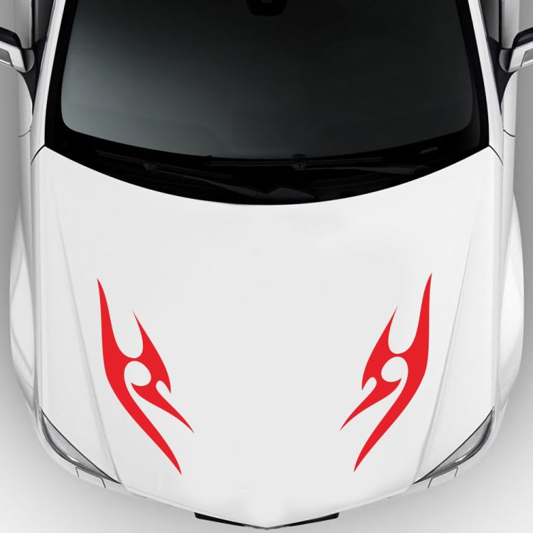 2 PCS/Set D-925 Flame Pattern Car Modified Decorative Sticker(Red) - Decorative Sticker by PMC TechLife | Online Shopping South Africa | PMC TechLife | Buy Now Pay Later Mobicred