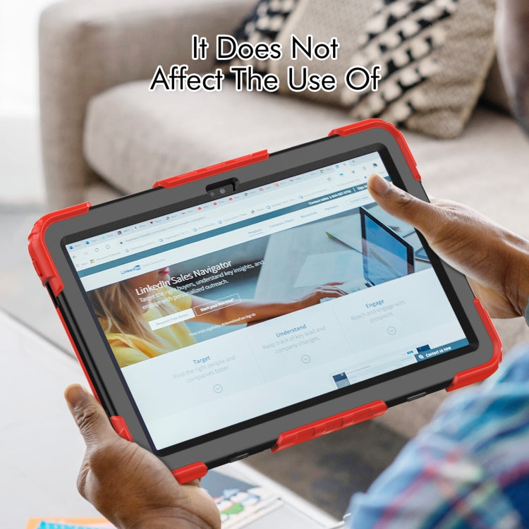 For Lenovo Tab M10 Plus 10.6 3rd Gen 2022 Silicone + PC Tablet Case(Red) - Lenovo by PMC TechLife | Online Shopping South Africa | PMC TechLife | Buy Now Pay Later Mobicred