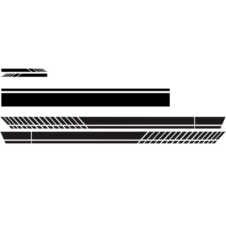 D-936 Stripe Pattern Car Modified Decorative Sticker(Black) - Decorative Sticker by PMC Jewellery | Online Shopping South Africa | PMC Jewellery | Buy Now Pay Later Mobicred