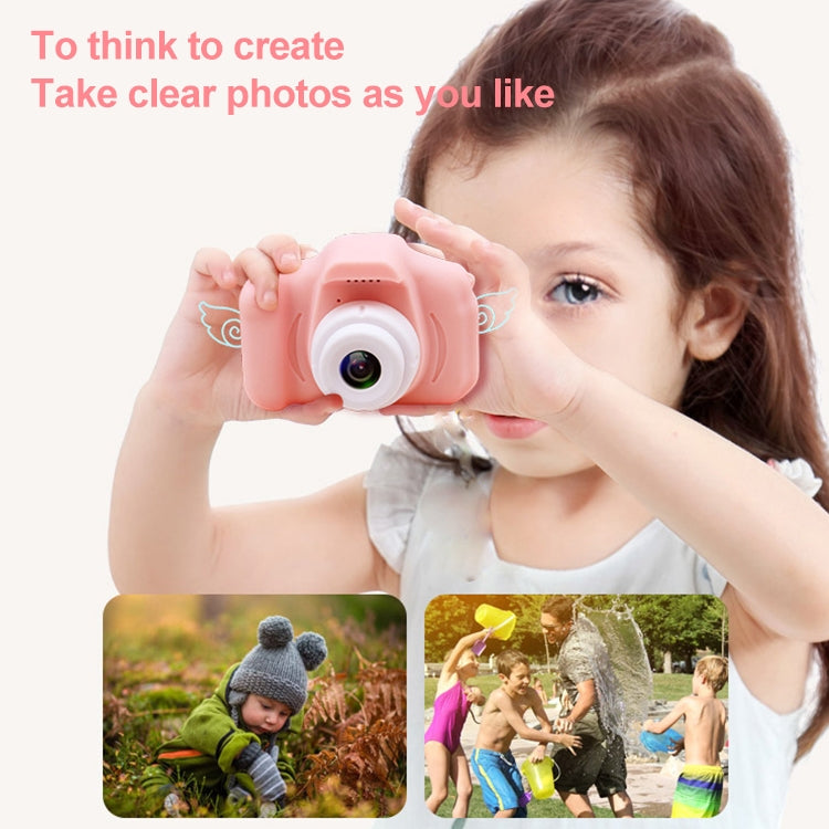 X2S 2.0 Inch LCD Screen Mini Children Camera Digital Camera, Resolution:HD Single Camera 1300W+ 32G Memory Card + Card Reader + Cartoon Stickers(Black) - Children Cameras by PMC Jewellery | Online Shopping South Africa | PMC Jewellery | Buy Now Pay Later Mobicred