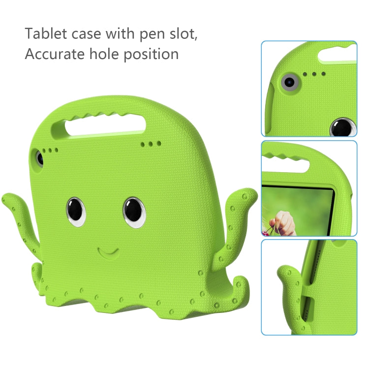 For Amazon Kindle Fire HD 8 / HD 8 Plus Octopus EVA Shockproof Tablet Case with Screen Film & Shoulder Strap(Grass Green) - Amazon by PMC TechLife | Online Shopping South Africa | PMC TechLife | Buy Now Pay Later Mobicred