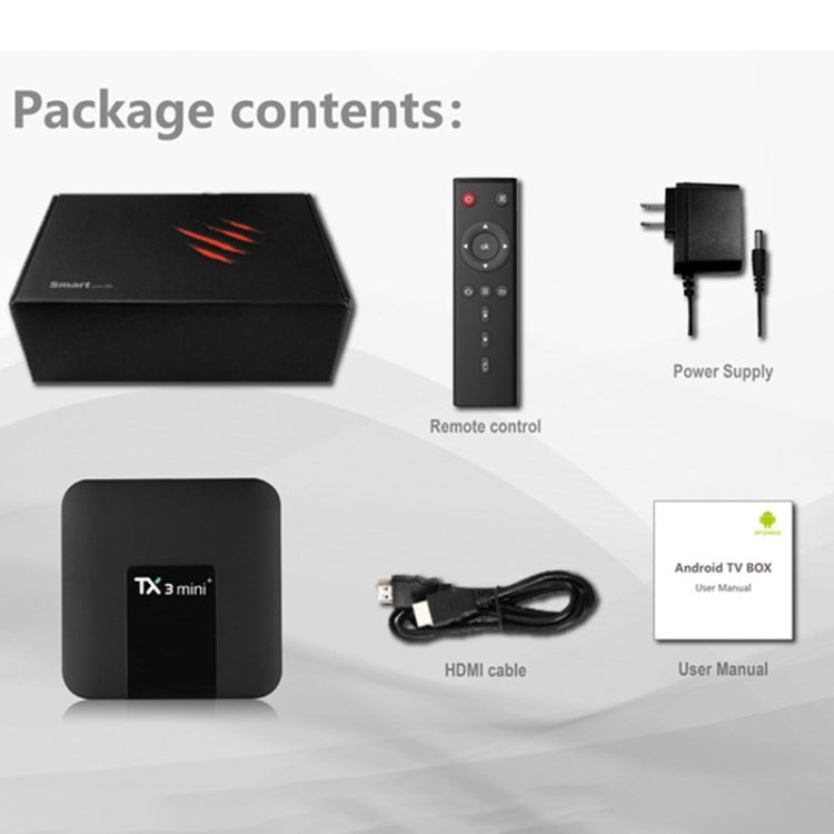 TX3 mini+  Android 11.0 Smart TV Box, Amlogic S905W2 Quad Core, Memory:4GB+32GB, 2.4GHz / 5GHz WiFi(UK Plug) - Amlogic S905 by PMC Jewellery | Online Shopping South Africa | PMC Jewellery | Buy Now Pay Later Mobicred