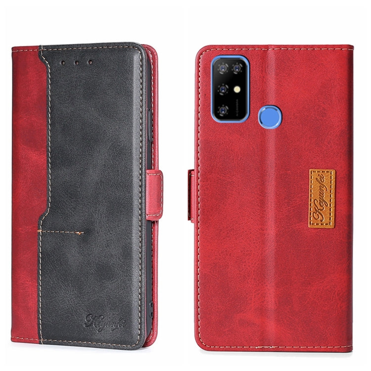 For Doogee X96 Pro Contrast Color Side Buckle Leather Phone Case(Red + Black) - Doogee Cases by PMC Jewellery | Online Shopping South Africa | PMC Jewellery | Buy Now Pay Later Mobicred