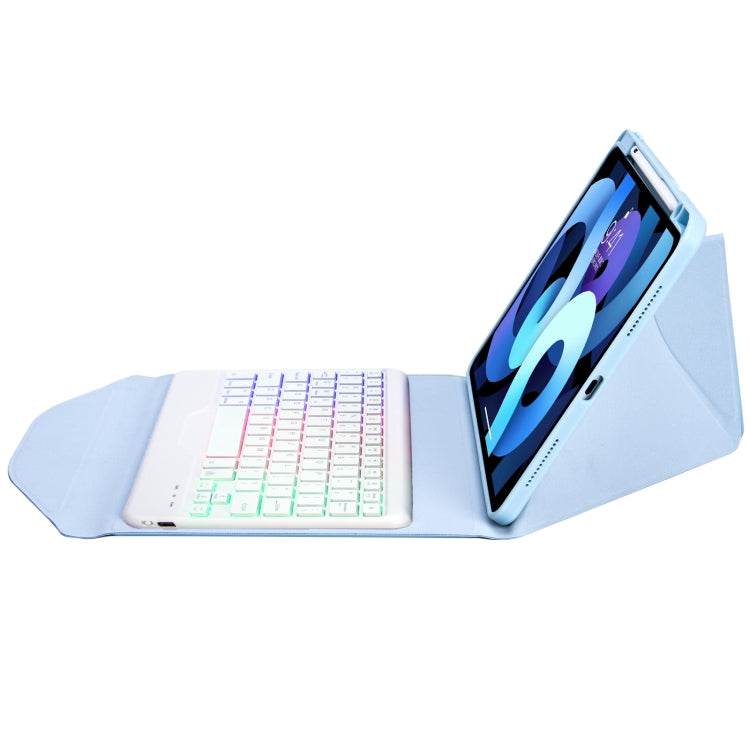 Z11BS Pen Slot Backlight Bluetooth Keyboard Leather Tablet Case For iPad Pro 11 2021/2020/2018(Sky Blue) - For iPad Pro by PMC TechLife | Online Shopping South Africa | PMC TechLife